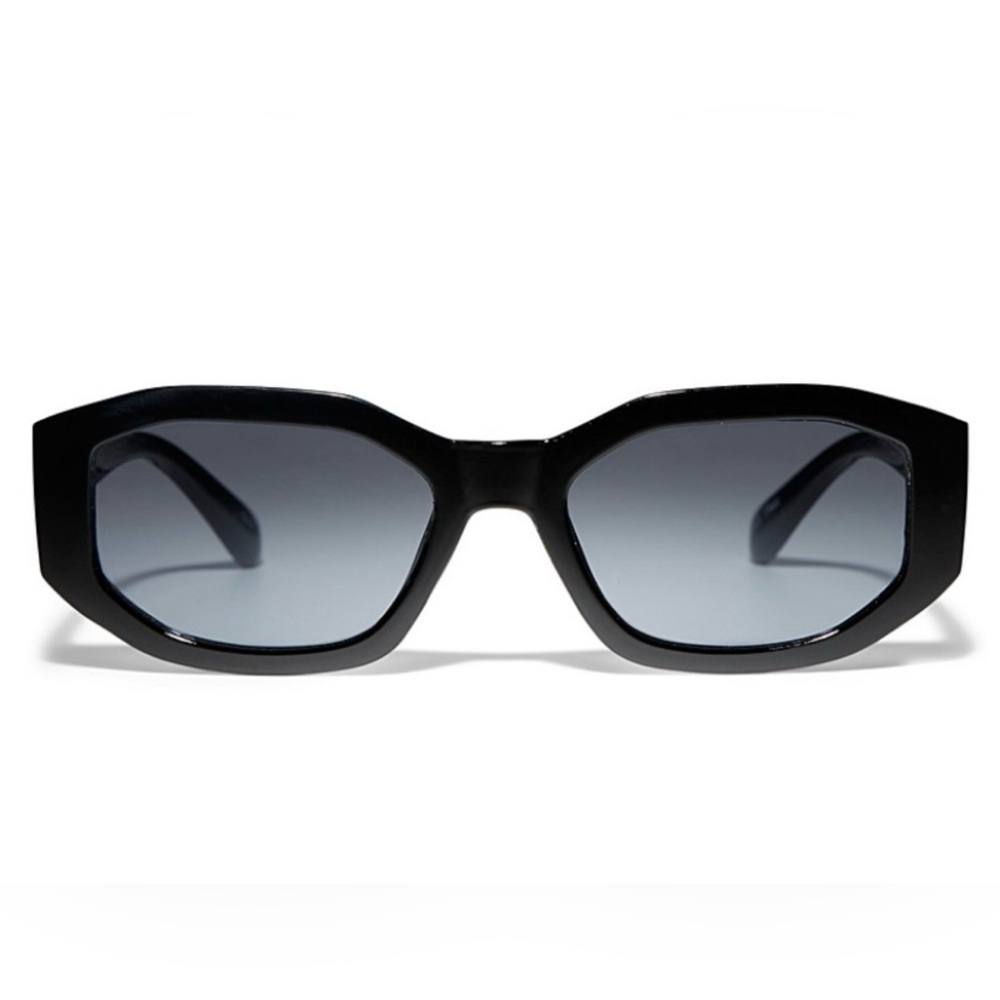 Simmons Black Rectangular Sunglasses